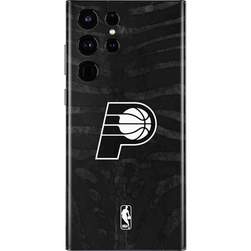 NBA Indiana Pacers Black Animal Print Galaxy S22 Ultra Skin