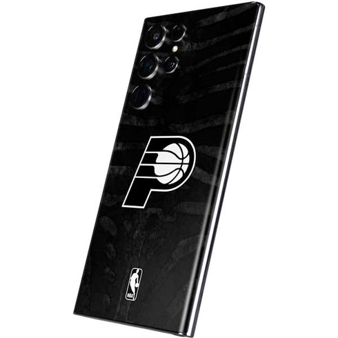 NBA Indiana Pacers Black Animal Print Galaxy S22 Ultra Skin