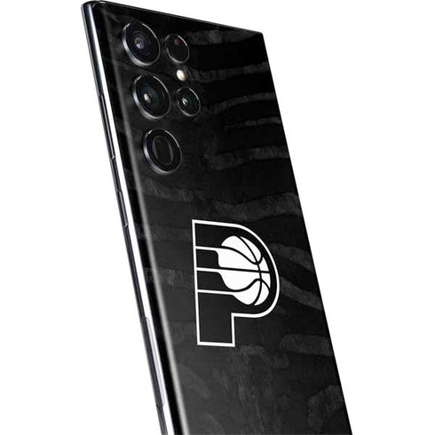 NBA Indiana Pacers Black Animal Print Galaxy S22 Ultra Skin
