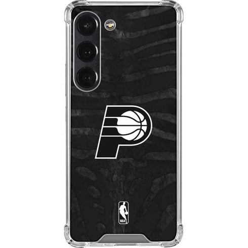 NBA Indiana Pacers Black Animal Print Galaxy S23 Clear Case