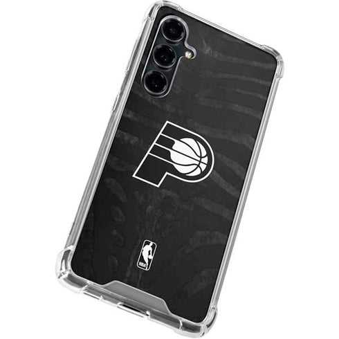 NBA Indiana Pacers Black Animal Print Galaxy S23 FE Clear Case