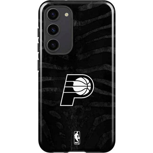 NBA Indiana Pacers Black Animal Print Galaxy S23 Plus Pro Case