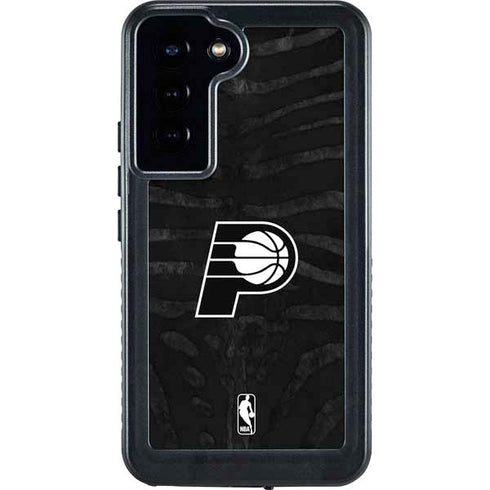 NBA Indiana Pacers Black Animal Print Galaxy S23 Plus Waterproof Case