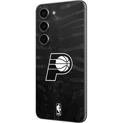 NBA Indiana Pacers Black Animal Print Galaxy S23 Skin