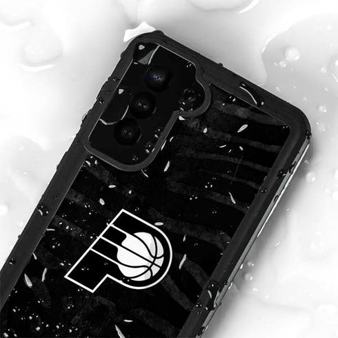 NBA Indiana Pacers Black Animal Print Galaxy S23 Waterproof Case