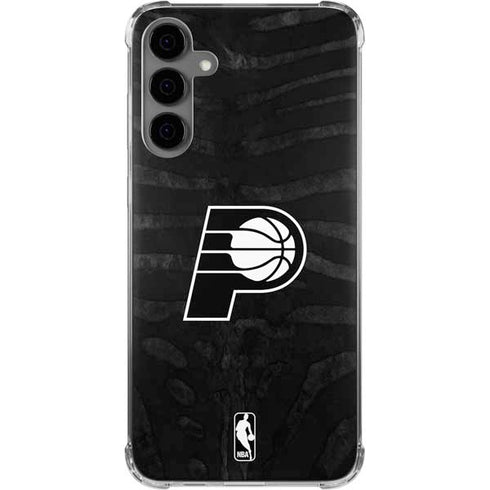 NBA Indiana Pacers Black Animal Print Galaxy S24 Plus Clear Case