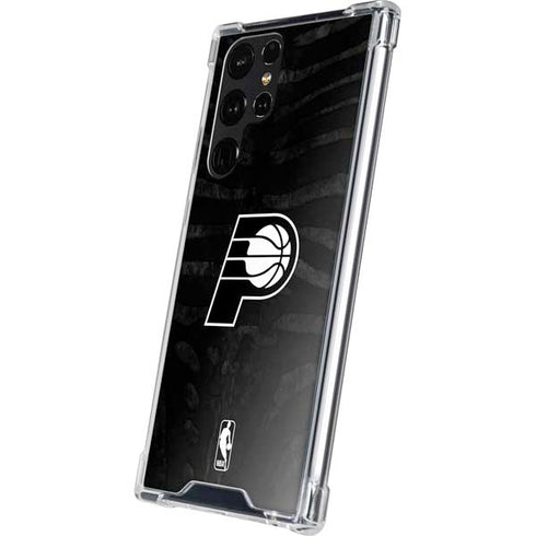 NBA Indiana Pacers Black Animal Print Galaxy S24 Ultra Clear Case