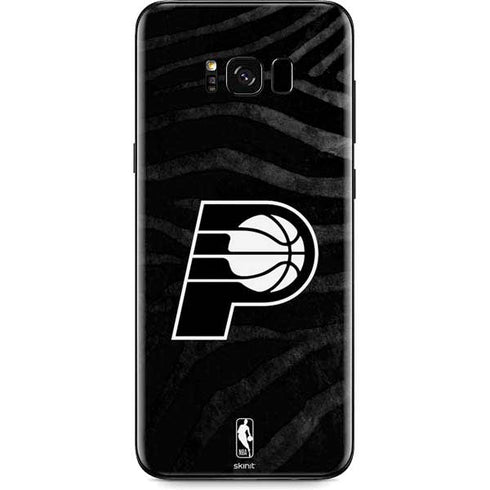 NBA Indiana Pacers Black Animal Print Galaxy S8 Skin