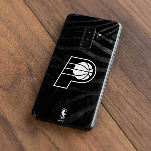 NBA Indiana Pacers Black Animal Print Galaxy S9 Plus Skin