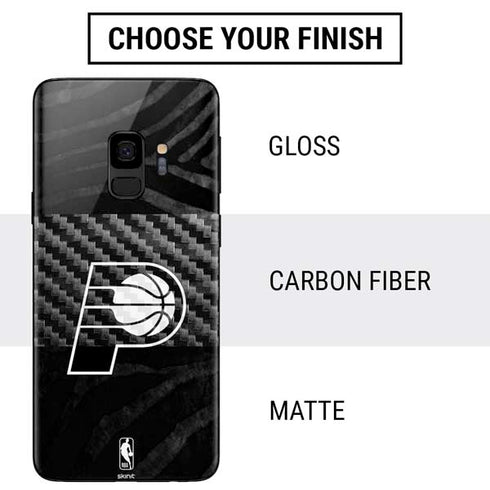 NBA Indiana Pacers Black Animal Print Galaxy S9 Skin