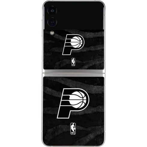 NBA Indiana Pacers Black Animal Print Galaxy Z Flip3 5G Skin