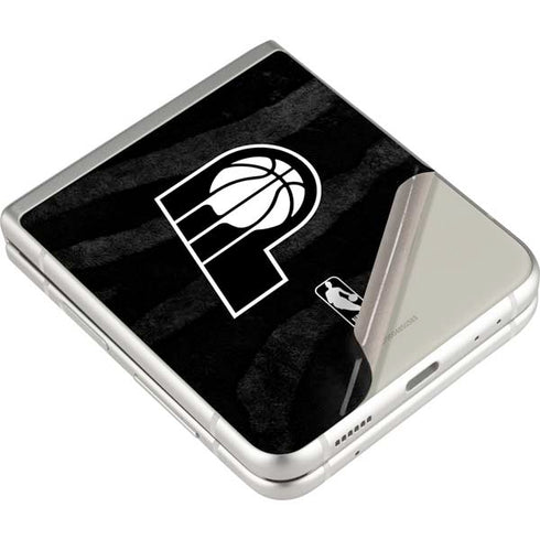 NBA Indiana Pacers Black Animal Print Galaxy Z Flip3 5G Skin
