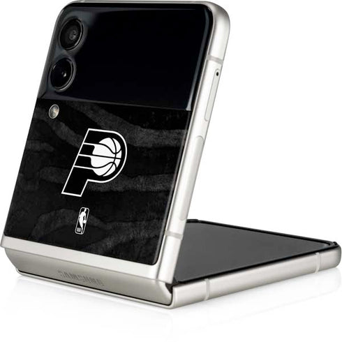 NBA Indiana Pacers Black Animal Print Galaxy Z Flip3 5G Skin