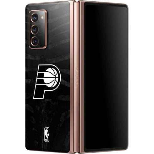 NBA Indiana Pacers Black Animal Print Galaxy Z Fold2 5G Skin