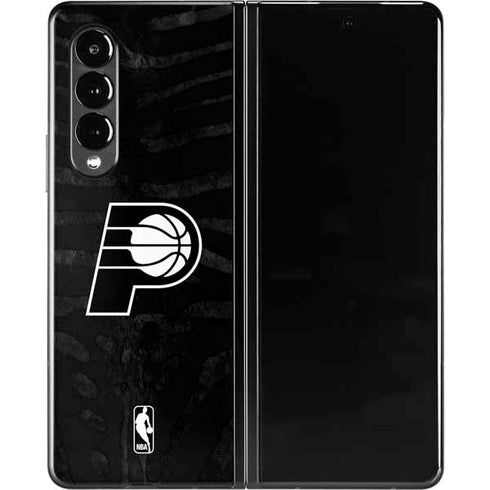 NBA Indiana Pacers Black Animal Print Galaxy Z Fold3 5G Skin