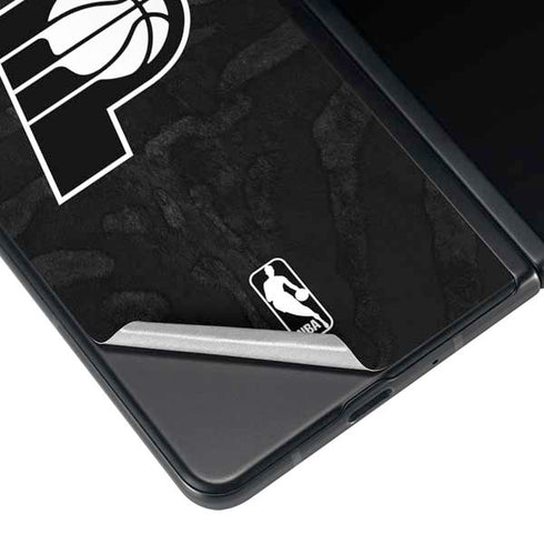 NBA Indiana Pacers Black Animal Print Galaxy Z Fold3 5G Skin
