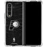 NBA Indiana Pacers Black Animal Print Galaxy Z Fold4 5G Clear Case