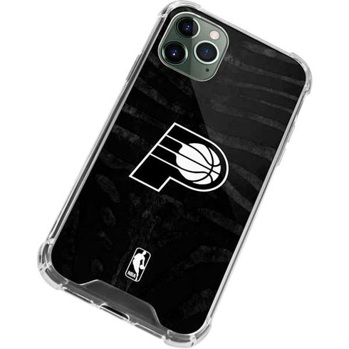 NBA Indiana Pacers Black Animal Print iPhone 11 Pro Max Clear Case