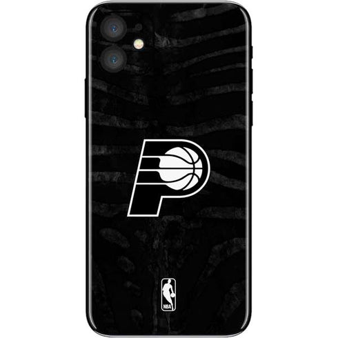 NBA Indiana Pacers Black Animal Print iPhone 11 Skin