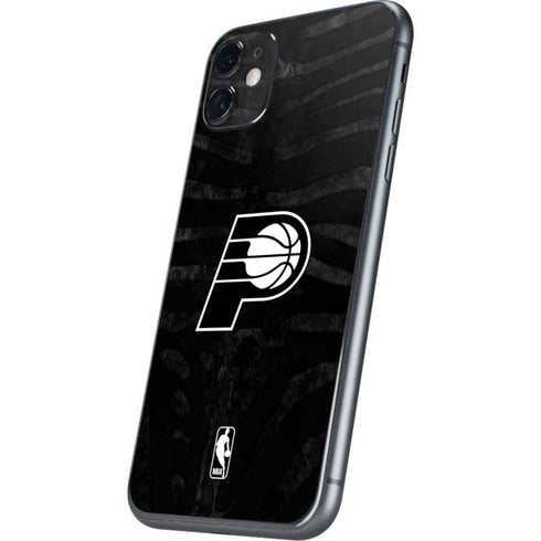 NBA Indiana Pacers Black Animal Print iPhone 11 Skin