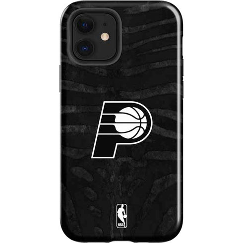 NBA Indiana Pacers Black Animal Print iPhone 12 Impact Case