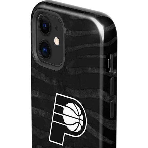 NBA Indiana Pacers Black Animal Print iPhone 12 Impact Case