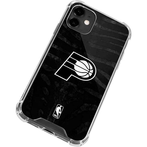 NBA Indiana Pacers Black Animal Print iPhone 12 Mini Clear Case