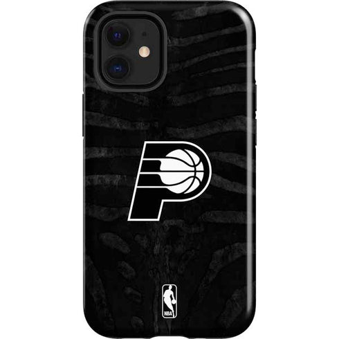 NBA Indiana Pacers Black Animal Print iPhone 12 Mini Impact Case