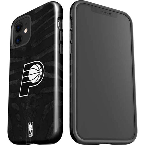 NBA Indiana Pacers Black Animal Print iPhone 12 Mini Impact Case