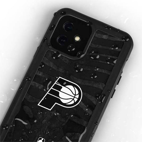 NBA Indiana Pacers Black Animal Print iPhone 12 Mini Waterproof Case