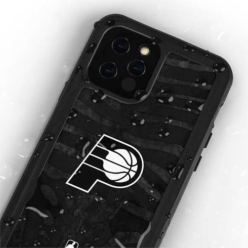 NBA Indiana Pacers Black Animal Print iPhone 12 Pro Waterproof Case