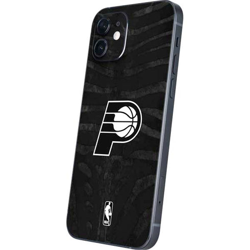 NBA Indiana Pacers Black Animal Print iPhone 12 Skin