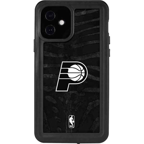 NBA Indiana Pacers Black Animal Print iPhone 12 Waterproof Case