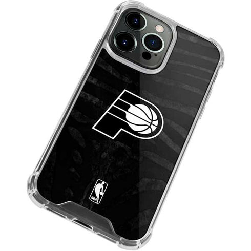 NBA Indiana Pacers Black Animal Print iPhone 13 Pro Clear Case