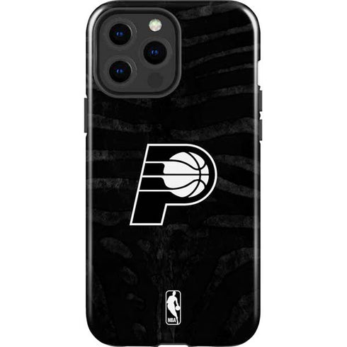 NBA Indiana Pacers Black Animal Print iPhone 13 Pro Max Impact Case