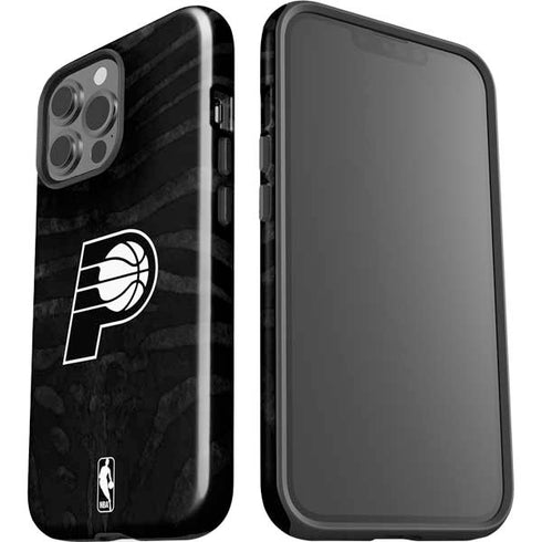 NBA Indiana Pacers Black Animal Print iPhone 13 Pro Max Impact Case