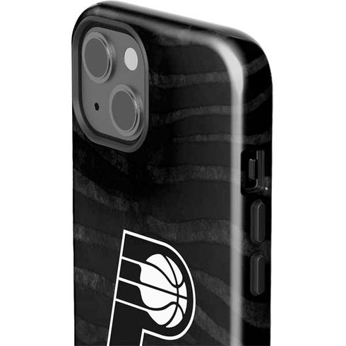 NBA Indiana Pacers Black Animal Print iPhone 14 Plus Impact Case