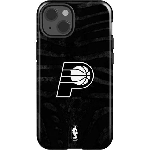 NBA Indiana Pacers Black Animal Print iPhone 14 Impact Case