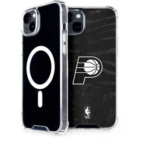 NBA Indiana Pacers Black Animal Print iPhone 14 Plus MagSafe Case