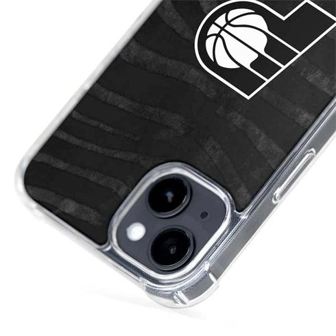 NBA Indiana Pacers Black Animal Print iPhone 15 Plus MagSafe Case
