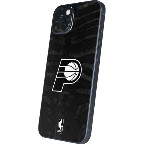 NBA Indiana Pacers Black Animal Print iPhone 15 Plus Skin