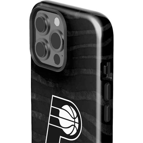 NBA Indiana Pacers Black Animal Print iPhone 15 Pro Max Impact Case