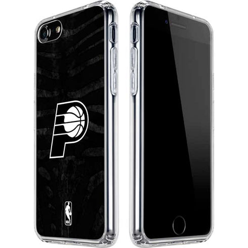 NBA Indiana Pacers Black Animal Print iPhone SE (2nd & 3rd Gen) Clear Case