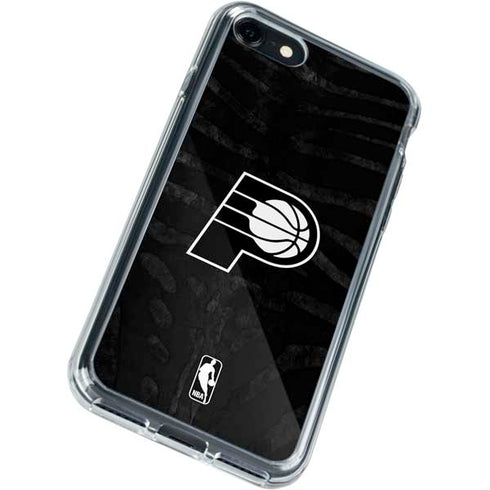 NBA Indiana Pacers Black Animal Print iPhone SE (2nd & 3rd Gen) Clear Case