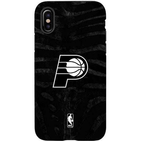 NBA Indiana Pacers Black Animal Print iPhone X Pro Case