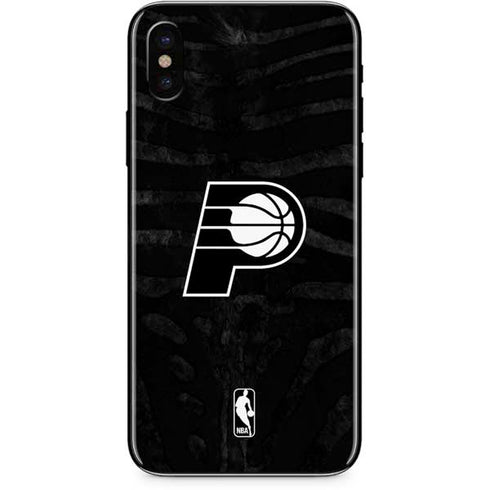 NBA Indiana Pacers Black Animal Print iPhone XS Skin