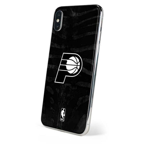 NBA Indiana Pacers Black Animal Print iPhone XS Skin