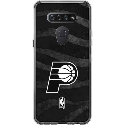 NBA Indiana Pacers Black Animal Print LG K51/Q51 Clear Case