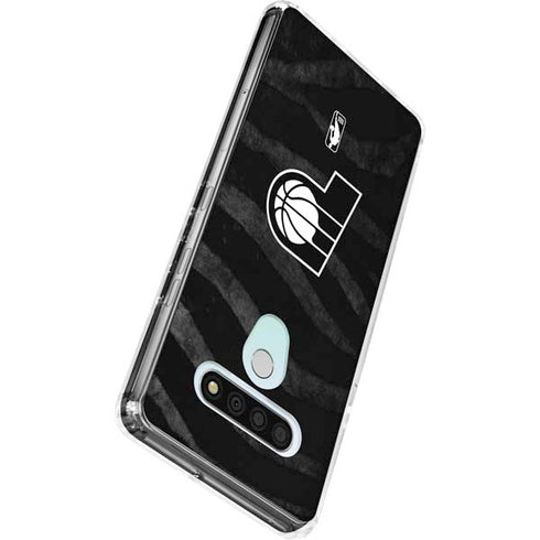 NBA Indiana Pacers Black Animal Print LG Stylo 6 Clear Case