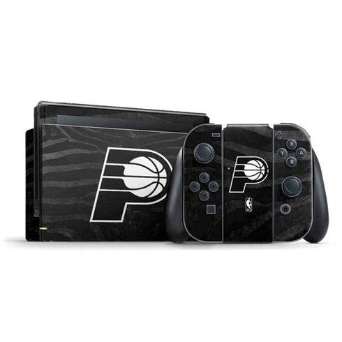 NBA Indiana Pacers Black Animal Print Nintendo Switch Bundle Skin